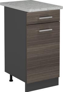 Spodní skříňka kuchyňské linky Vicco R-Line Ušlechtilá šedá 40 cm PD Mramor, Model 54132