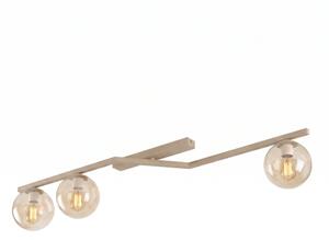 Stropní svítidlo NATON 3xE14/10W/230V béžová/kouřová béžová