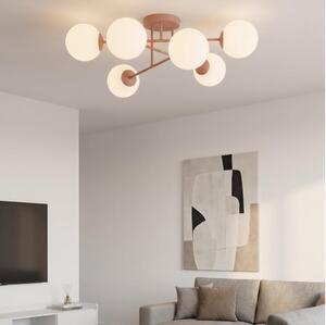 Přisazený lustr ROMA 6xE14/10W/230V růžová