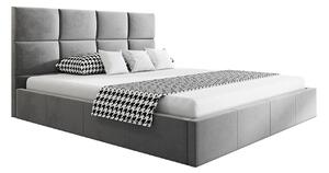 Manželská postel Metoe 140 cm 180 cm (tmavě šedá) (s taštičkovými pružinami a úl. prostorem). 1055061