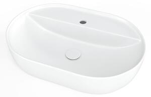 Umyvadlo na desku SAT Infinitio 60x40 cm mat bez přepadu SATINF6040M