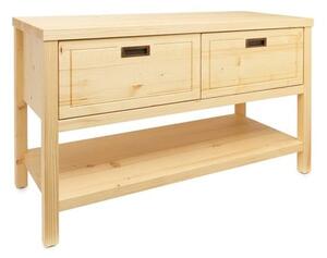 Koupelnová skříňka pod umyvadlo Naturel Country 120x72,5x51 cm přírodní COUNTRY120ZBUMNA