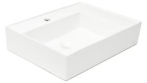 Umyvadlo SAT Cube Way 60x46 cm otvor pro baterii uprostřed SATCW6046P
