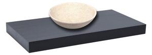 Deska pod umyvadlo bez umyvadla Naturel Dolce 90x8x50 cm černá mat DO9050BL