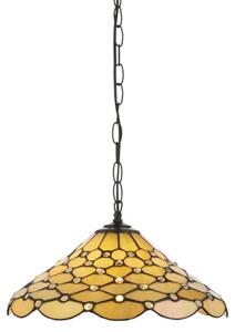 Endon 112226 - Lustr na řetězu Tiffany PEARL 1xE27/10W/230V pr. 45 cm