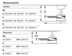 FARO 34288WT1S - LED Stm. ventil. CRUISER S 18W/230V CCT pr. 106 cm bílá WT + DO