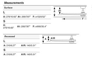 FARO 33809WT1S-LED Stm. ventil. HEYWOOD L 10W/230V CCT pr.132cm dřevo/čer. WT+DO