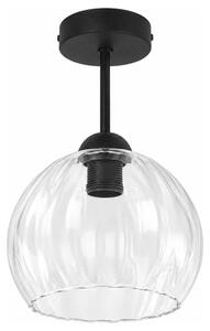 BRILAGI - LED Přisazený lustr RETRO GLASS 1xE27/60W/230V pr. 25 cm černá/čirá