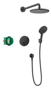 Sprchový systém Hansgrohe Raindance S pod omítku s termostatickou baterií matná černá 27959670