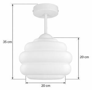 BRILAGI - LED Přisazený lustr RETRO GLASS 1xE27/60W/230V pr. 20 cm bílá