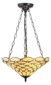 Endon 111884 - Lustr na řetězu Tiffany PEARL 3xE27/10W/230V pr. 37 cm