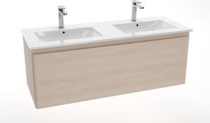 Nábytkové dvojumyvadlo Naturel Modena 121x46 cm dva otvory pro baterii M2N12046
