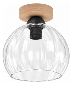 BRILAGI - LED Stropní svítidlo RETRO GLASS 1xE27/60W/230V pr. 25 cm dub/čirá
