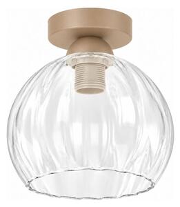 BRILAGI - LED Stropní svítidlo RETRO GLASS 1xE27/60W/230V pr. 25 cm béžová/čirá