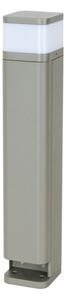BRILAGI - Venkovní lampa se 2 zásuvkami SCHUKO PILLAR 1xG9/11W/230V IP44 šedá