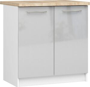AKORD Furniture Factory KS0POLIBIAMETPOL015, 2 dveře/dveří, 2 police/polic, Bílá, Dvířka s pantem, 16 mm, 460 mm