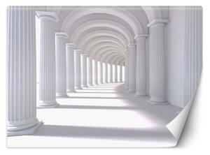 Fototapeta, Tunel v bílé barvě 3d - 350x245 cm