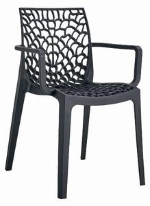 Černá plastová židle OKIN
