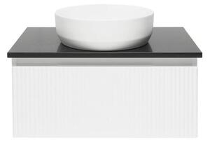Koupelnová skříňka s žulovou deskou SAT Evolution 78x30x44,8 cm bílá mat SATEVO80WMZ