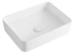 Umyvadlo na desku SAT Project 50x37 cm bez otvoru na baterii SATUMPRO5037