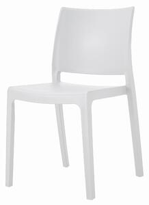 Bílá plastová židle KLEM
