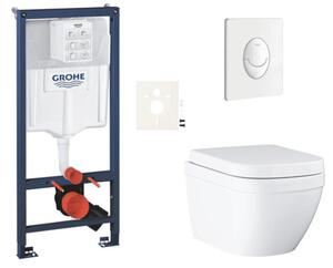 Závěsný WC set do lehkých stěn / předstěnová montáž GROHE Euro Ceramic SIKOGRSEUSASH0
