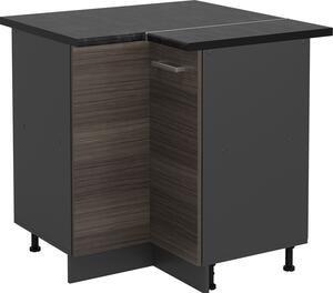 Rohová skříňka Vicco R-Line Ušlechtilá šedá 75.6 cm , PD Antracit, Model 53902