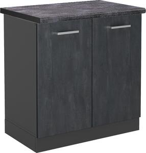 Skříňka pod dřez Vicco R-Line Černý beton 80 cm PD Antracit, Model 47479