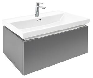 Koupelnová skříňka s umyvadlem a baterií SAT Feel 60x30x44,8 cm antracit mat SATFEEL60ANTU4BA