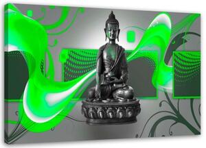 Obraz na plátně Abstraktní postava Buddhy - 60x40 cm