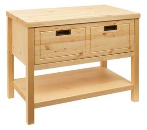 Koupelnová skříňka pod umyvadlo Naturel Country 90x72,5x51 cm přírodní COUNTRY90ZBUMNA