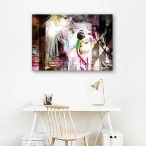 Obraz na plátně, Baletka abstraktní barevné - 60x40 cm