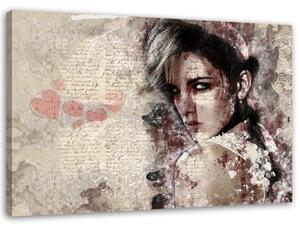 Obraz na plátně, Krásná žena Abstrakt - 120x80 cm