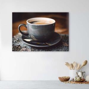 Obraz na plátně, Hrnek na kávu Cappuccino - 60x40 cm