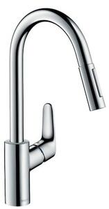 Dřezová baterie Hansgrohe Focus M41 s vytahovací sprškou, 2 proudy chrom 31815000