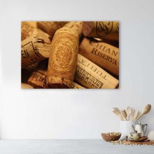 Obraz na plátně, Korkové víno - 60x40 cm