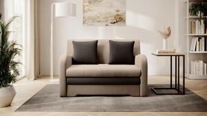 ROZKLÁDACÍ POHOVKA, textil, tmavě hnědá, béžová MID.YOU - Rozkládací pohovky, Online Only