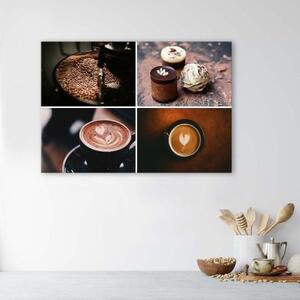 Obraz na plátně Sada na kávu a sladkosti - 60x40 cm