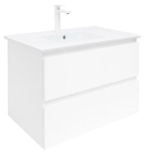 Koupelnová skříňka s umyvadlem SAT B-Way 79x50x45 cm bílá lesk BWAY280WU4B2