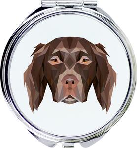 Münsterländer – Zrcadlo od značky Art-Dog s fotografií a geometrickým vzorem