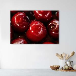 Obraz na plátně, Červené třešně - 60x40 cm