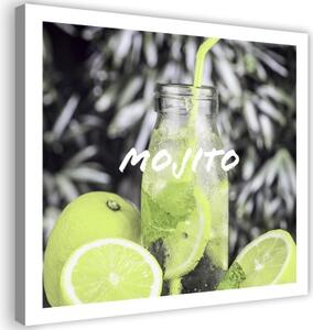 Obraz na plátně, Mojito Drink Lime - 40x40 cm