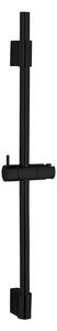 Matně černá nástěnná sprchová tyč z nerezové oceli 70 cm Classic – Wenko