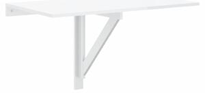 Nástěnný sklápěcí stůl lesklý bílý 100x60x56cm kompozitní dřevo