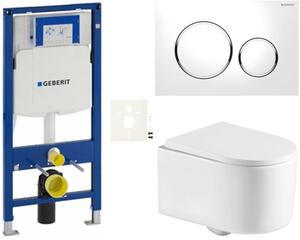 Závěsný WC set Geberit do lehkých stěn / předstěnová SAT SIKOGESREX72S20