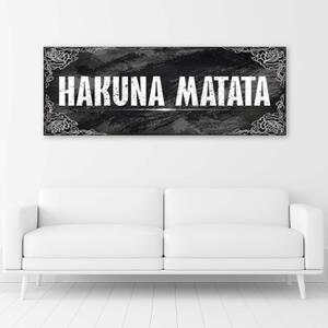 Obraz na plátně, Hakuna Matata Panorama - 90x30 cm