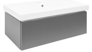 Koupelnová skříňka s umyvadlem SAT Feel 100x30x46 cm antracit mat SATFEEL100ANTU1