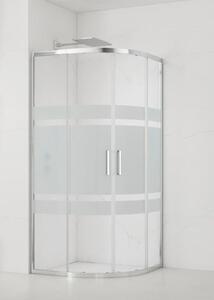 Sprchový kout čtvrtkruh 80x80 cm SAT TEX SIKOTEXS80CRS
