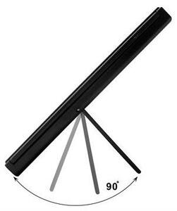 UNIQ LED trojité kosmetické zrcátko Sklopné zrcátko na líčení s LED osvětlením, černé