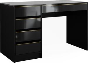 Toaletní stolek Vicco Sherry Černá/zlatá 120 cm Bez zrcadla, Model 47289